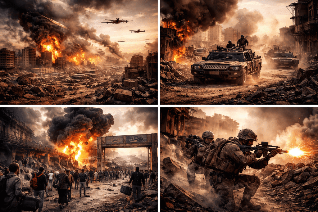 War could create scenes like